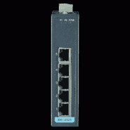 Switch rail DIN industriel 5 ports Ethernet 10/100 Mbps en boîtier métallique et alimentation redondante - Référence: EKI-2525-BE