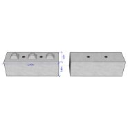 Bb400x400x1200 - bloc beton lego - stock bloc - poids 0,420 t