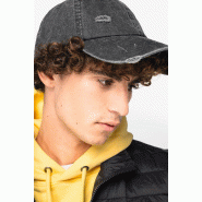 Casquette écoresponsable effet déchiré unisexe -  Réf: NS026