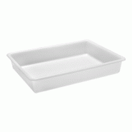 Bac alimentaire empilable - 60 x 40 cm - hauteur 9,5 à 18,4 cm