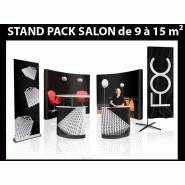 Pack stand d'exposition complet de 15, 18 et 25 m², plateau bois