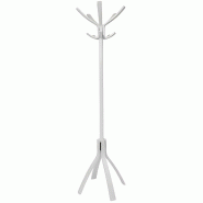 Porte manteaux 5 double patères patères bois - coloris blanc