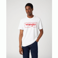 T-shirt logo Wrangler - Réf: W7H - 100% coton biologique - Coupe regular