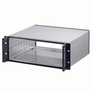 SCHROFF RatiopacPRO Coffret de montage en rack 19&quot;, blindage rétrofitable avec poignées, 3 U, 84 CV, 495 mm