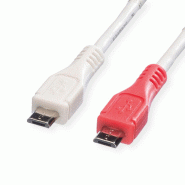 VALUE Câble chargeur USB 2.0, Micro B - Micro B, M/M, 0,3m