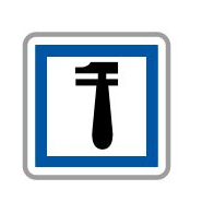 Panneau de signalisation indication Poste de dépannage - CE28