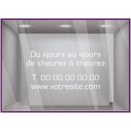 Sv207\l25 x h12\r031 - adhésif pour vitrine - stickers vitrines - dimensions 25 x 12 cm