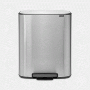 Poubelle à pédale Bo -60 litres - Matt Steel Fingerprint Proof Brabantia UGS211324 Belgique