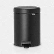 Poubelle à pédale newIcon 5 litres - Mineral Moonlight Black - Brabantia UGS128943