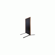 Panneau trottoir cadre bois sur piétement noir effet ressorts - 105 x 56 cm - Référence : PFN132CH