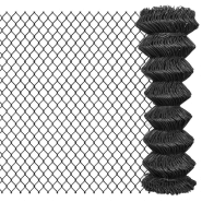 Vidaxl clôture à mailles acier 25 x 1,25 m gris 142430