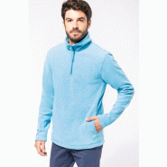 Enzo - Micropolaire col zippé homme - Kariban - Réf: K912 - 100% polyester antiboulochage