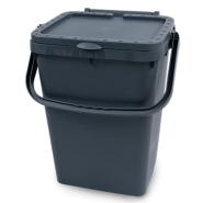 Poubelle composteur de cuisine 40L gris