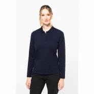 Polo Supima manches longues femme -  Réf: PK203