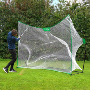 Filet d'Entraînement de Golf Pop-Up Pro FORB - Tubes d'acier et perches en fibre de verre - Maille en polyester - Sac de transport inclus - Grande surface de protection