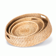 Panier en rotin tressé à la main -  Réf: KI5903