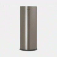 Distributeur de papier hygiénique ReNew Platinum - Brabantia UGS280542 - acier - 3 rouleaux - design minimaliste pour une hygiène parfaite