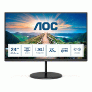AOC V4 Q24V4EA LED display 60,5 cm (23.8&quot;) 2560 x 1440 pixels 2K Ultra HD Noir