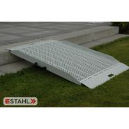 Pff 1250f - rampe de trottoir - e-stahl - dimensions : 800 x 1250 mm