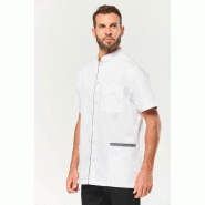 Blouse polycoton avec boutons-pression homme -  Réf: WK505