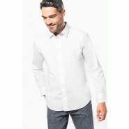 Chemise coton / élasthanne manches longues homme -  Réf: K529