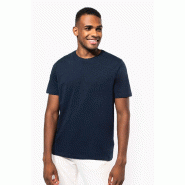 T-shirt slub écoresponsable col rond manches courtes homme - 160 g -  Réf: KNS303