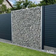 Gabion brise-vue déco grille