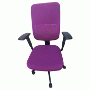 Fauteuil de bureau ergonomique Steelcase Reply Violet d'occasion - soutien lombaire et accoudoirs réglables - système synchrone