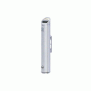 Cendrier Mural Tube - Aluminium brossé - Contenance 2 litres - Ø 80 x H 480 mm - Signalétique et visserie fournies