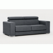 Canape Lit 2 3 Places Sun Convertible Ouverture Rapido 120cm Cuir