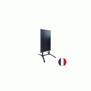 Panneau trottoir - Cadre bois, métal noir, 120 x 65 cm - Référence : LSTF48BLME