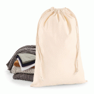 Sac cordelette en coton premium -  Réf: W216