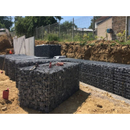 Gabion pré-rempli prêt à poser, facile et rapide à mettre en place