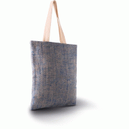 Sac en toile de jute teint 100% naturel -  Réf: KI0226