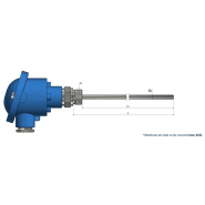 Thermistance avec tête de raccordement Standard avec raccord fixe - HH10