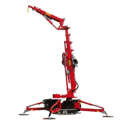 Mini-grue araignée mobile et compacte - Charge 2350kg et hauteur de levage 14.6m - C4e