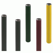 Potelet Deauville Tête Bombée Peint - Tube acier Ø60mm Ø76,1mm Ø90mm Ø114mm - Hauteur 1200 ou 1300 mm - RAL 7 JOURS CHRONO