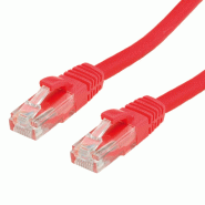 Cordon VALUE Cat.6A (Classe EA) / 10 Gigabit UTP, rouge, 7 m