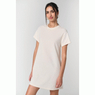 Robe t-shirt écoresponsable en éponge à épaules tombantes femme -  Réf: NS5028