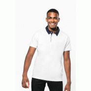 Polo jersey bicolore homme -  Réf: K260