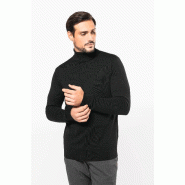 Pull Mérinos col roulé homme -  Réf: PK912