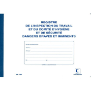 Registre de l'inspection du travail, format A4, 24 pages foliotées