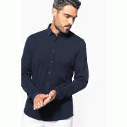 Chemise maille piquée manches longues -  Réf: K508