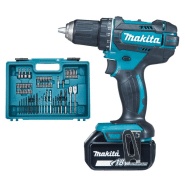 MAKITA - Perceuse-visseuse Makita + coffret 74 accessoires DDF453SFX1 - Ø  13 mm - 18V Li-Ion 3Ah