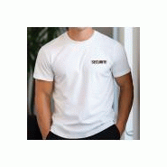 Tshirt blanc broderie Sécurité - Militaires, Gendarmerie, Police et Sécurité