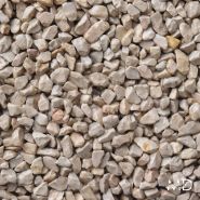 Gravier lavé séché de calcaire ton pierre 4/6 CREME (Premium) utilisé comme revêtement drainant- GAMME CONCASSÉ - P-CREME46