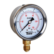 Manomètre Inox /Laiton axial glycérine 0-25 bars D63