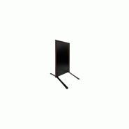 Panneau trottoir cadre bois sur piétement noir effet ressorts - 105 x 56 cm - Référence : PFN132CHO