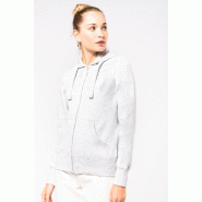 Sweat-shirt zippé capuche femme -  Réf: K464