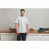 Veste chef cuisinier manches courtes Coolchecker  -  Réf: PR902